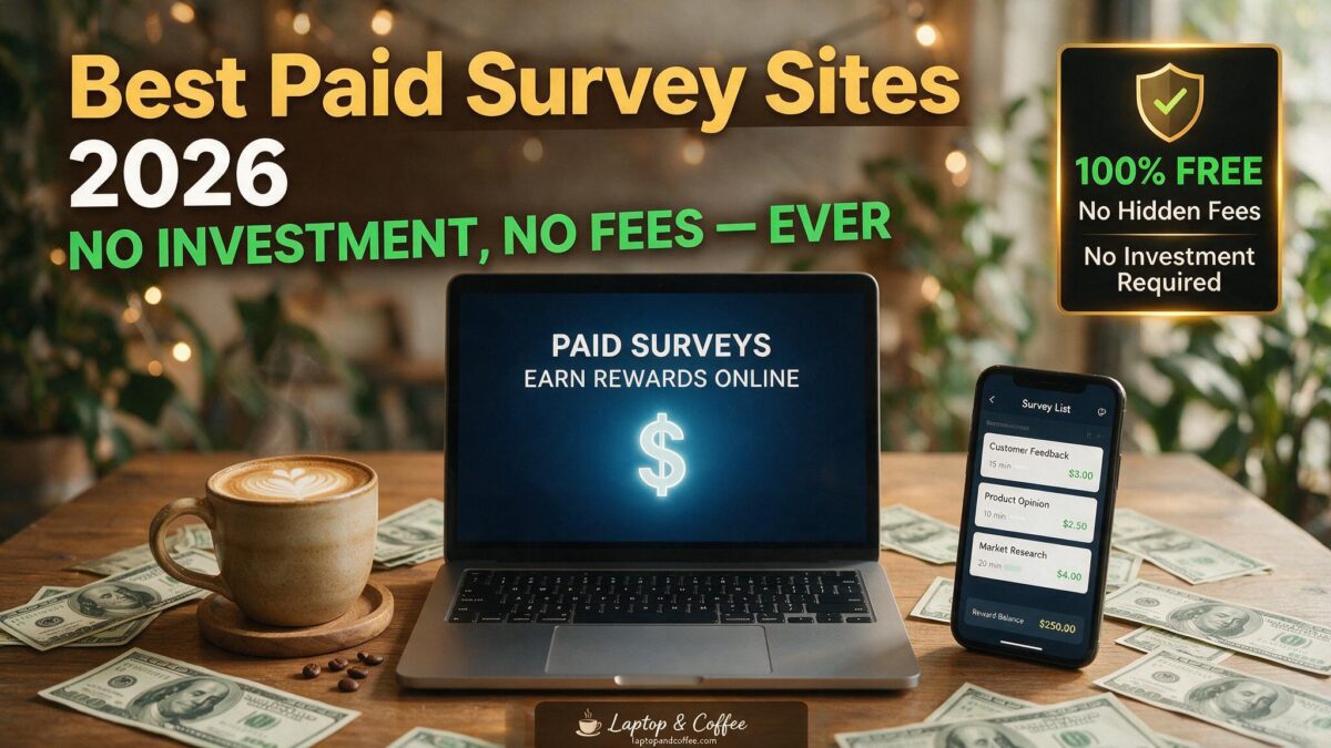 best paid survey sites 2026 no investment