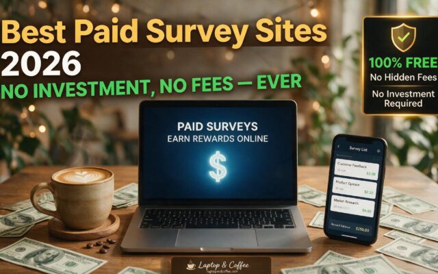 best paid survey sites 2026 no investment