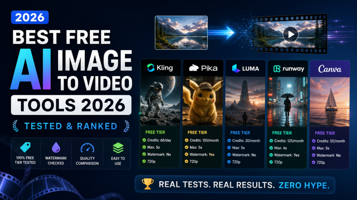 best free ai image to video tools 2026