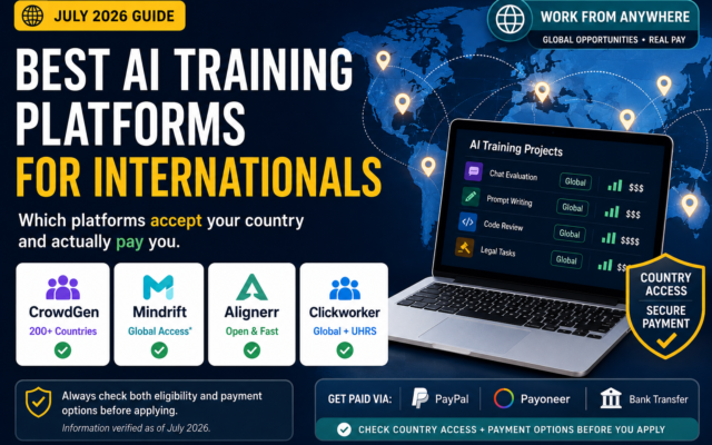 best ai training platforms for internationals