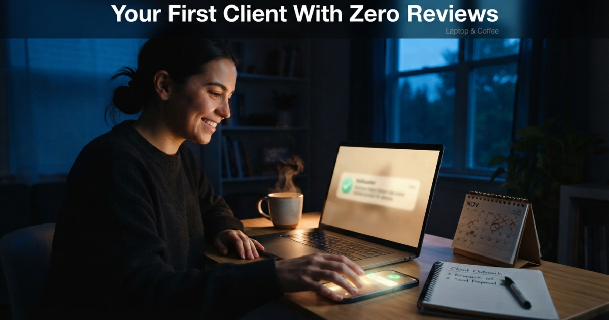 how to get your first client on fiverr or upwork with zero reviews