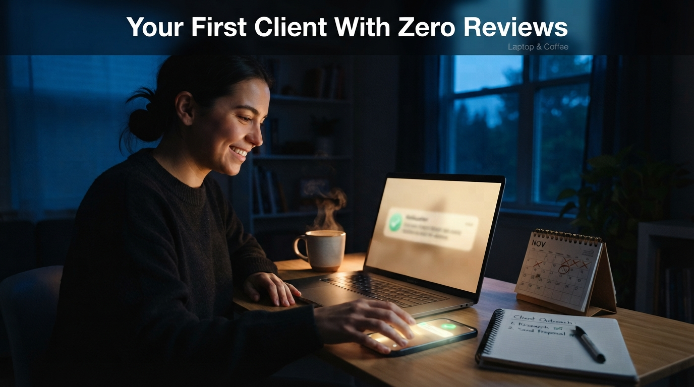 how to get your first client on fiverr or upwork with zero reviews