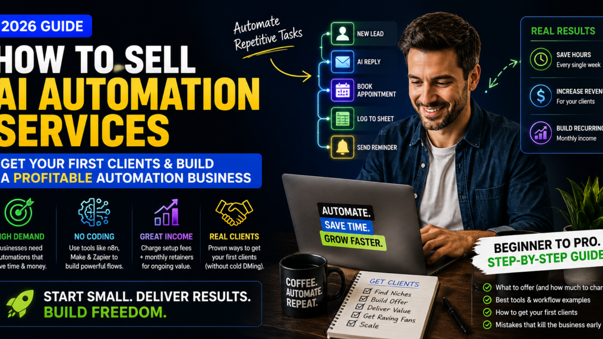 how to sell AI automation services