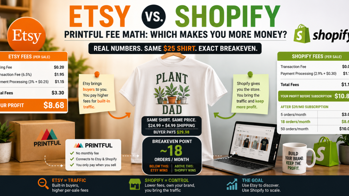 printful etsy vs shopify