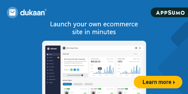 AppSumo dukaan for Ecommerce business stores