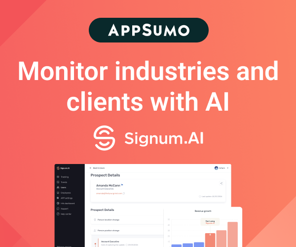 Appsumo signumai monitoring clients tool